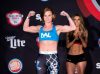 Katy Collins at Bellator 181 weigh-in on July 13