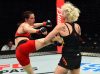 Alexis Davis kicking Cindy Dandois at UFC Fight Night 108 from UFC Facebook