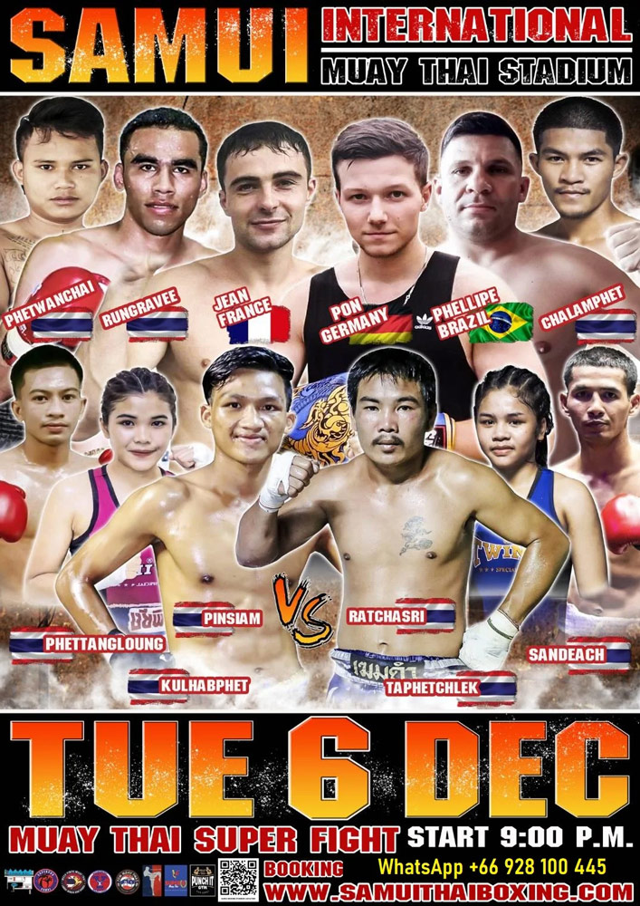 Samui International Muay Thaiu Stadium 6 Dec 2022 | Awakening Fighters