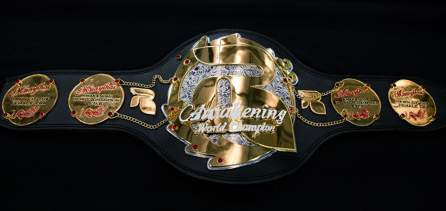 Awakening World Title Muay Thai Championship Belt