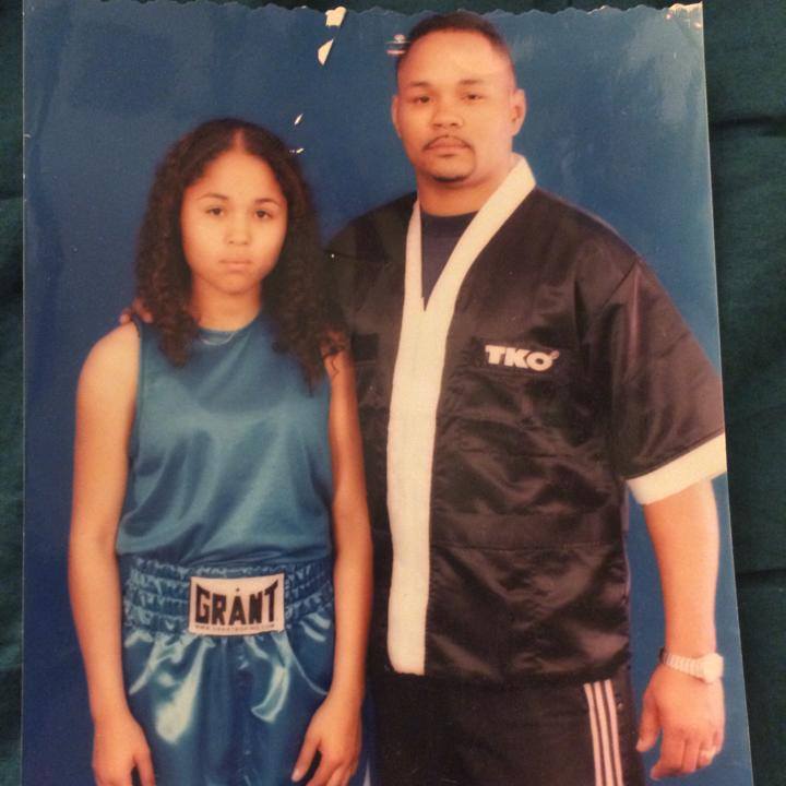 Young Kaliesha West And Father