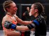 Amber Brown and Ashley Cummins at Invicta FC 22 by Esther Lin