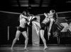 Brittany Boone kneeing pads held by Grace Cleveland by Doug Larson Photography