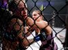 Felicia Spencer hitting Madison McElhaney at Invicta FC 22 by Esther Lin