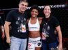 Angela Hill with Jessica Penne at Invicta FC 16 by Esther Lin