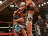 Ashley Nichols kneeing Tiffany Van Soest by Ahren Nunag for Total Muay Thai