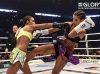 Esma Hasshass punching Tiffany Van Soest at Glory