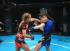 Anna Astvik punching Hannah Dawson at 2017 IMMAF Worlds by Jorden Curran Photography