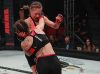 Alesha Zappitella punching Amber Brown at Invicta FC 33 by Dave Mandel