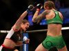 Bethe Correia punching Jessamyn Duke at UFC 172 from UFC Facebook