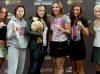 Carina Damm, Hitomi Akano, Sarah Kaufman, Cristiane Justino, Miesha Tate and Maiju Kujala 8-12-10 at Strikeforce Challengers Weigh-In