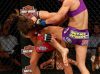 Cat Zingano kneeing Miesha Tate at TUF 17 Finale from UFC Facebook