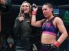 DeAnna Bennett with Laura Sanko at Invicta FC 34 by Dave Mandel