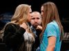 Ronda Rousey vs Alexis Davis at UFC 175 Media Day from UFC Facebook